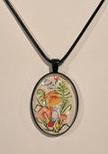 Mushrooms and Ferns Necklace