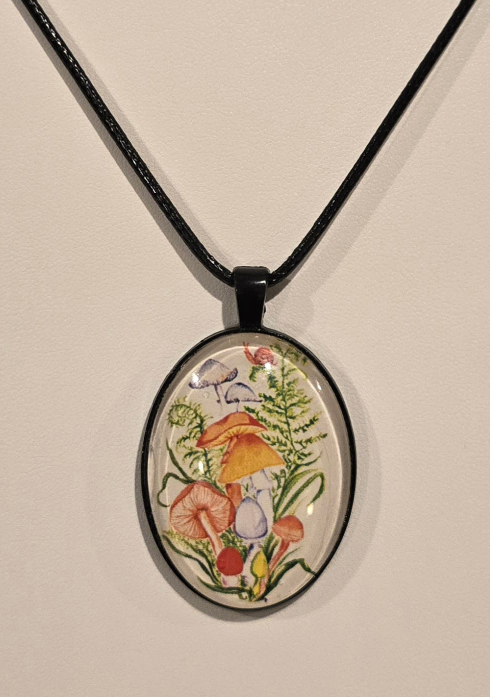 Mushrooms and Ferns Necklace